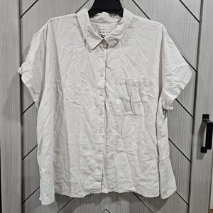 Ava & Viv Cream Button Down Shirt